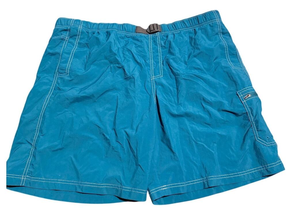 Columbia Palmerston Peak Omni-Shade Adjustable Belt Shorts, Teal, Men's 2XL, NWT